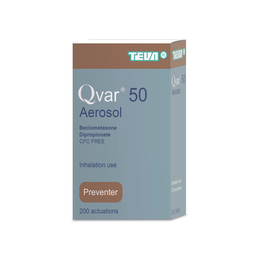 Qvar Inhaler Beclomethasone 100 50