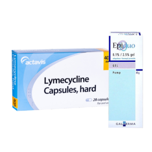 Lymecycline Capsules (84 Capsules) and Epiduo Gel