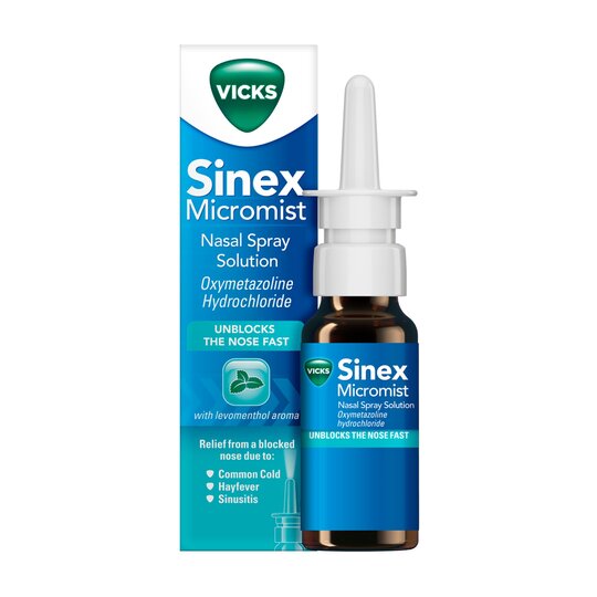Buy Vicks Sinex Micromist Spray 15ml Online UK Next Day Delivery Nasal Pump Spray