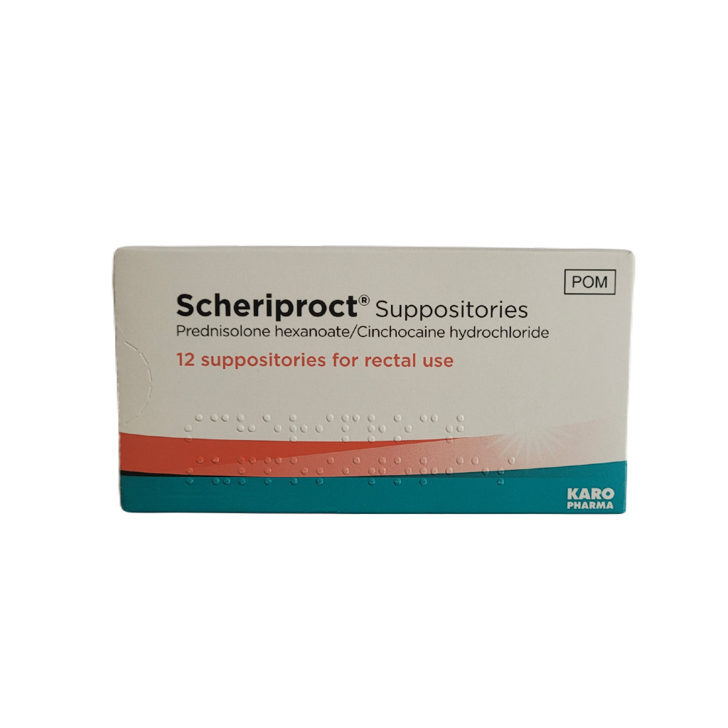 Scheriproct Suppositories - 12 Suppositories