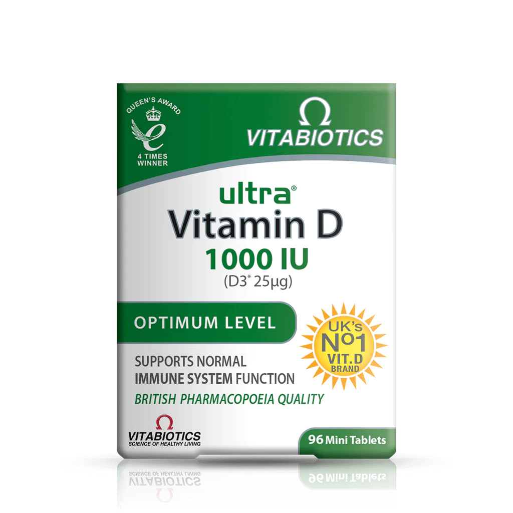 Vitabiotics Ultra Vitamin D3 1000/2000 IU - 96 Tablets