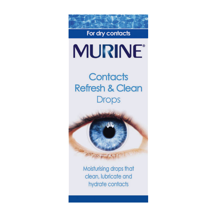 Murine Contacts Refresh & Clean Eye Drops - 15ml
