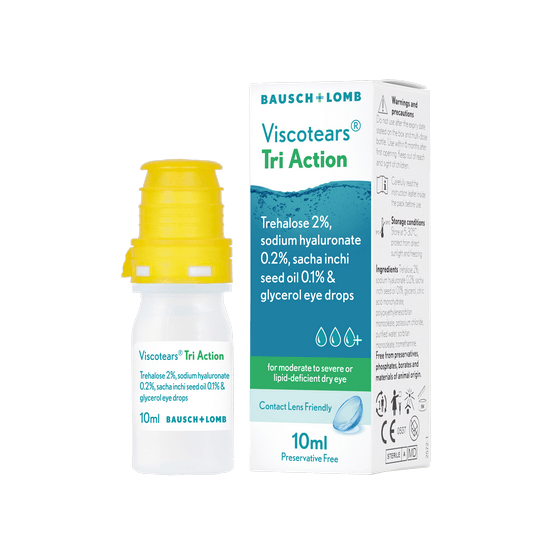 Buy Viscotears Tri Action Eye Drops Online UK Next Day Delivery