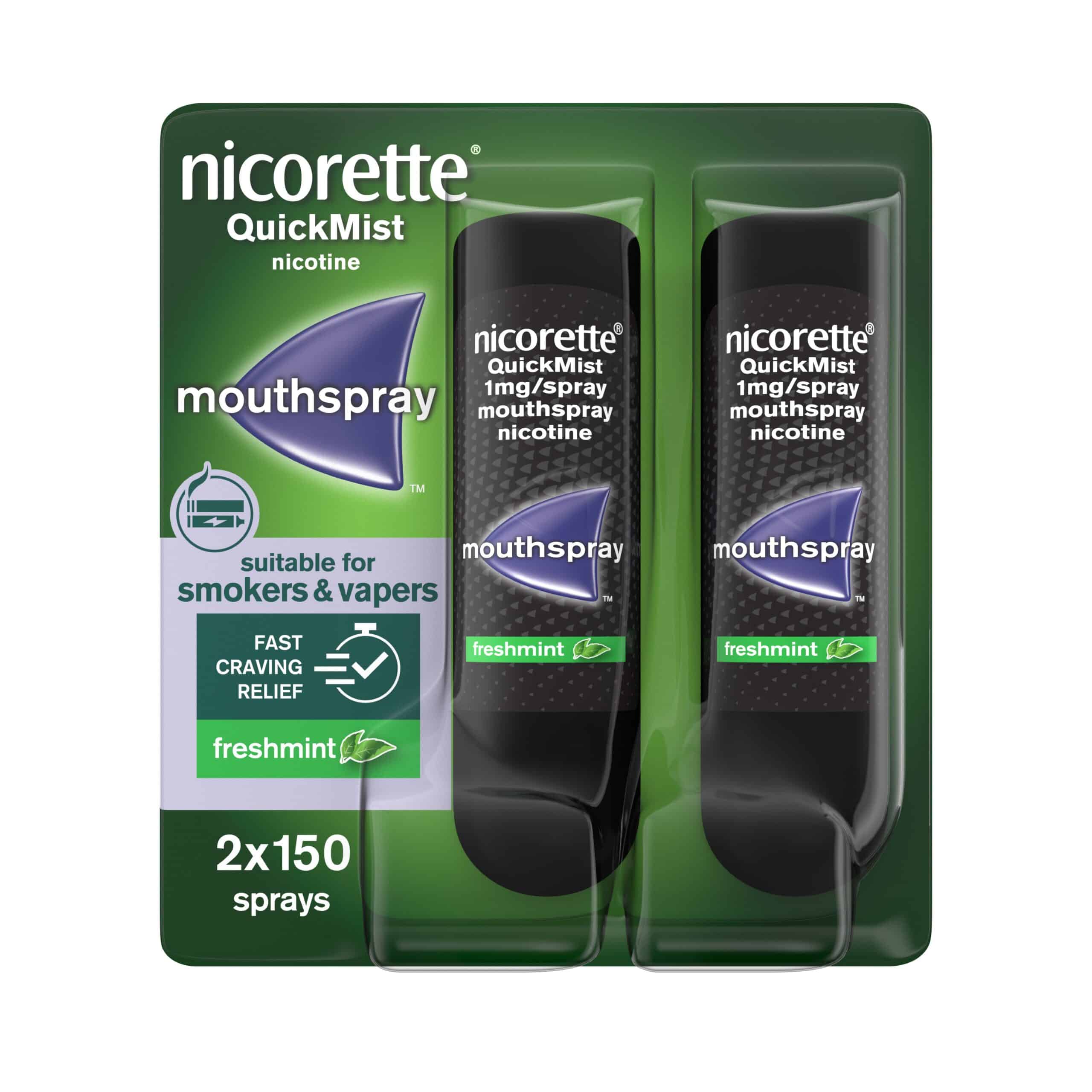 Nicorette QuickMist Freshmint 1mg Mouthspray - Duo Pack