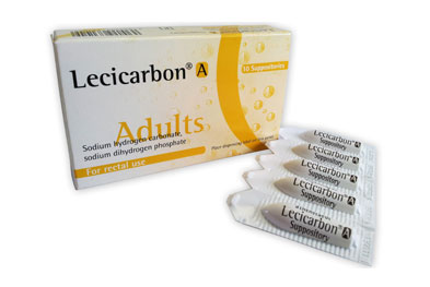 Lecicarbon A Suppositories - 10 Suppositories