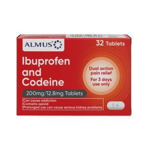 Almus Ibuprofen and Codeine 200mg/12.8mg - 32 Tablets
