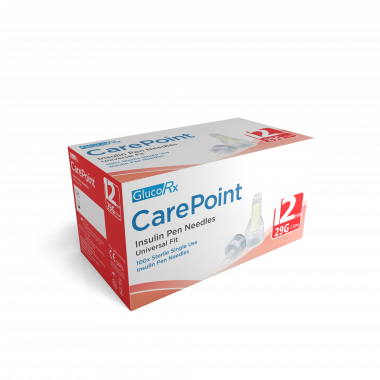 GlucoRx CarePoint Pen Needles 29G 12mm (100)