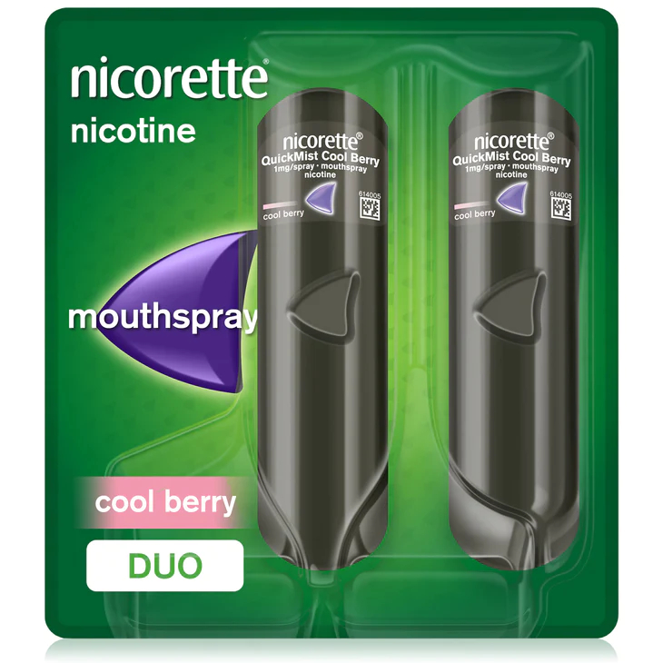 Nicorette QuickMist Cool Berry 1mg Mouthspray - Duo Pack - Image 2