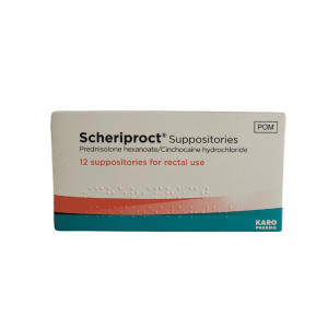 Scheriproct Suppositories - 12 Suppositories