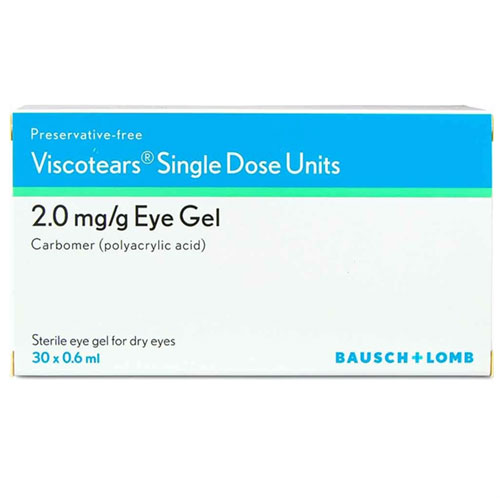 Viscotears Single Dose Units 2mg/g - 30 Pack